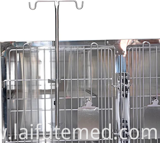 Vet Animal Stainless Steel ICU Oxygen Dog Cage